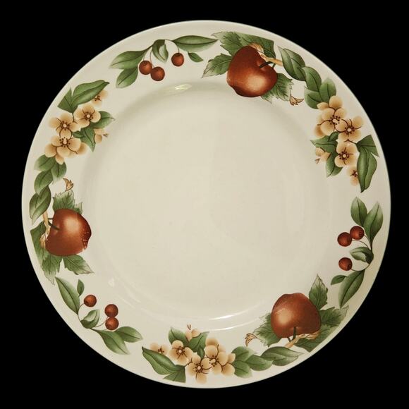 Cades Cove Collection 10.5" Dinner Plate by Citation Apple Blossom Fruit Design - Picture 1 of 3